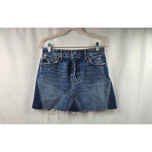 GRLFRND Women Skirt EVA Denim A-Frame Gusset  Size 27